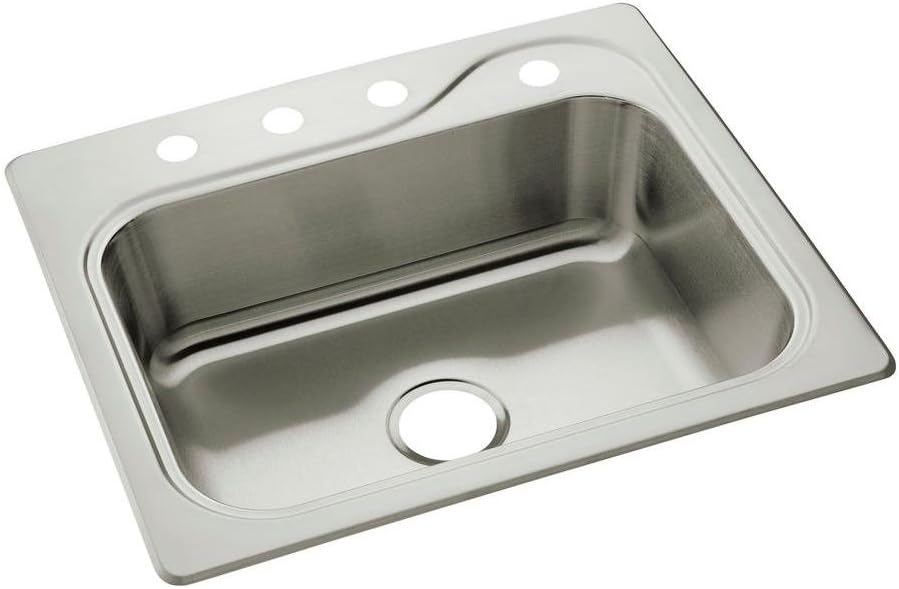 Southhaven 25'' Stainless Steel Single Bowl Kitchen Sink