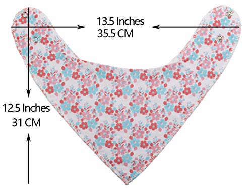 Maiwa Girls Baby Bandana Drool Bibs For Drooling Teething Feeding For 10 Pack #TOP1