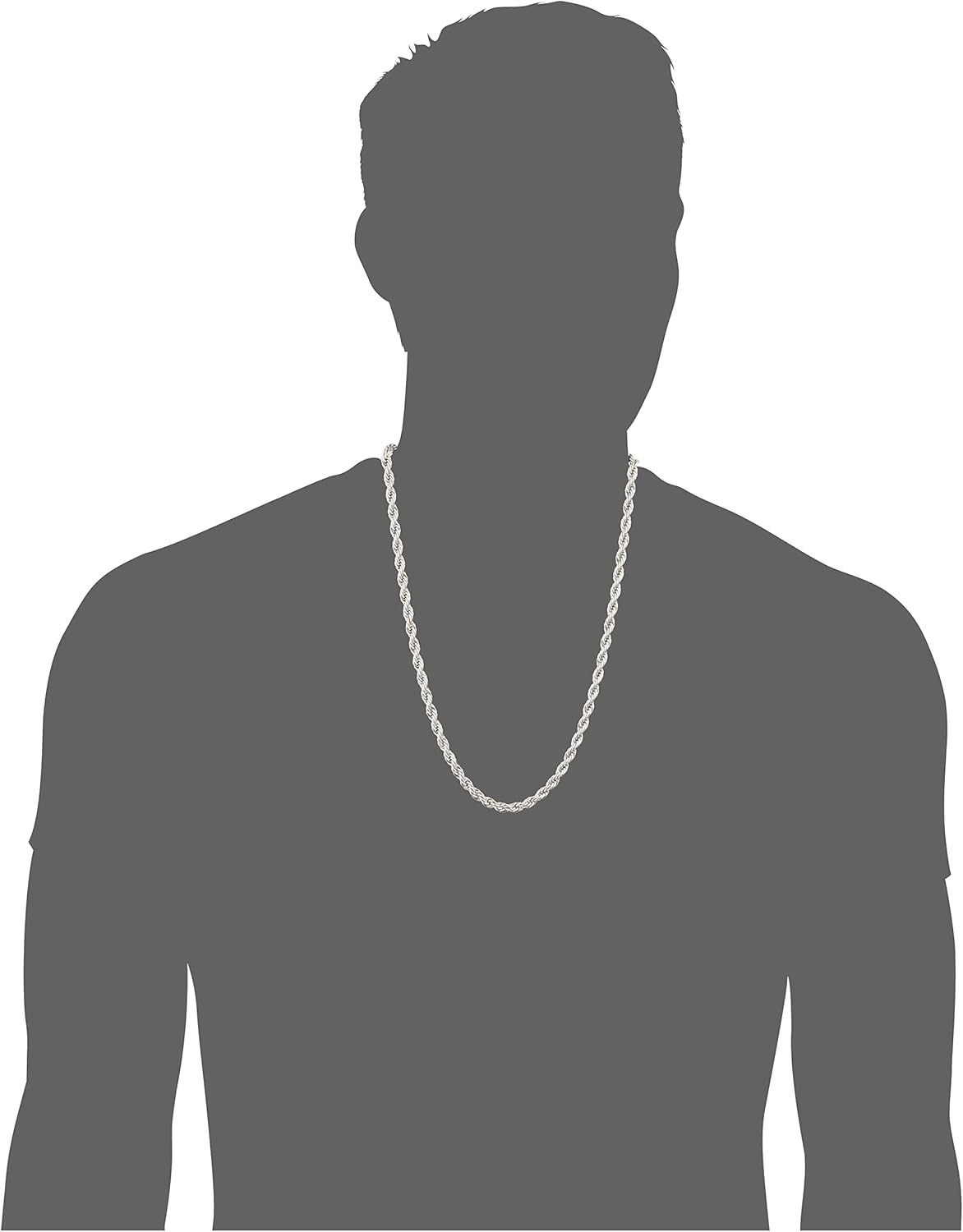 Amazon Essentials Stainless Steel 6MM Rope Chain 24 - Image 6