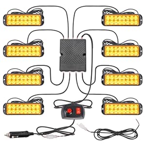ROUTEKING 8X16LED Warnlicht Frontblitzer Gelb