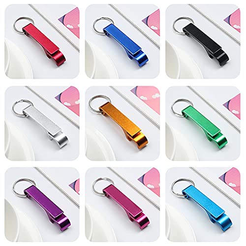 SacJkt Flesopener Sleutelhanger, Aluminium Bier Flesopener, 9 STKS Draagbare Creatieve Mini Flesopener met Sleutelhanger… - Afbeelding 4