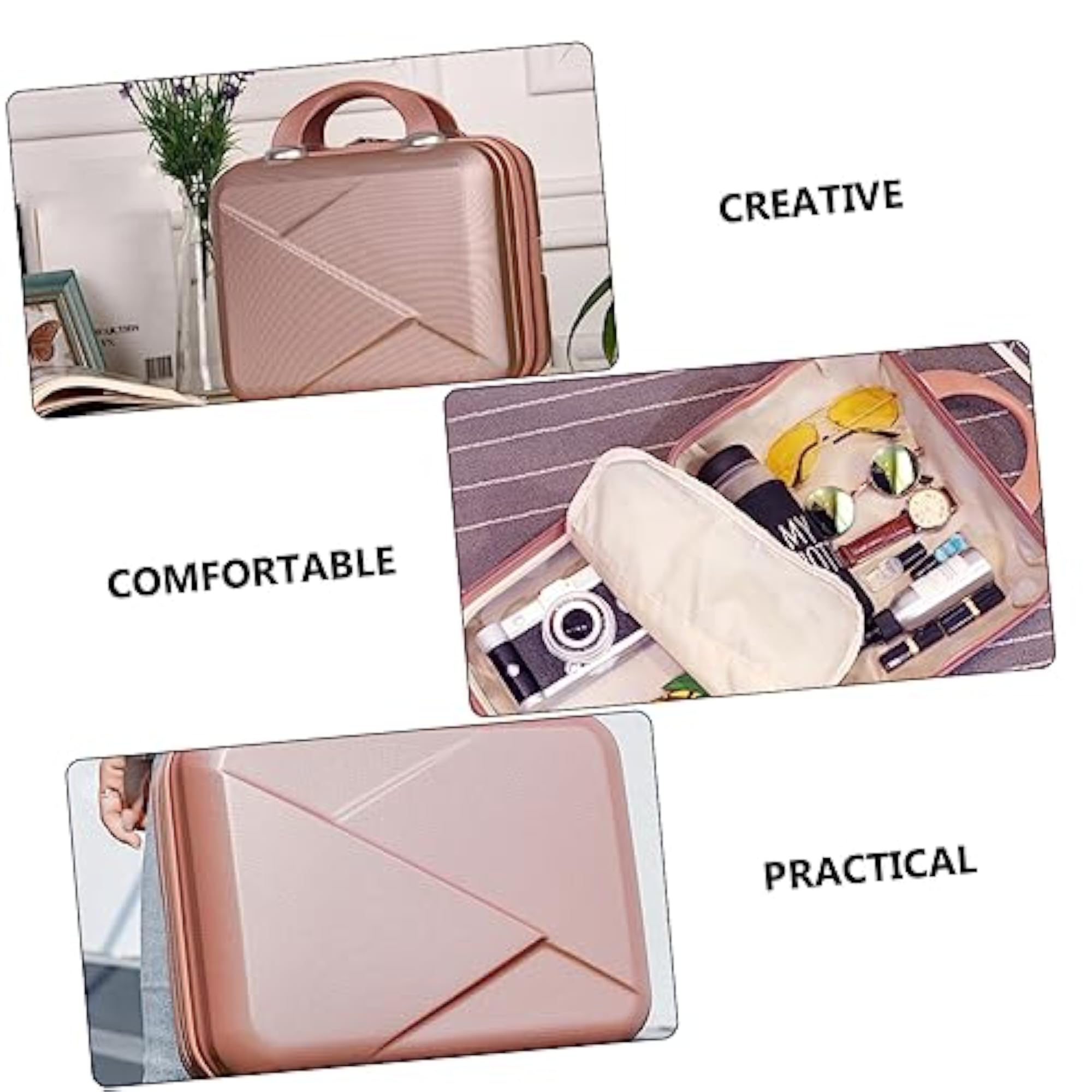 Portable Makeup Storage Case for Women, Travel Cosmetic Organizer