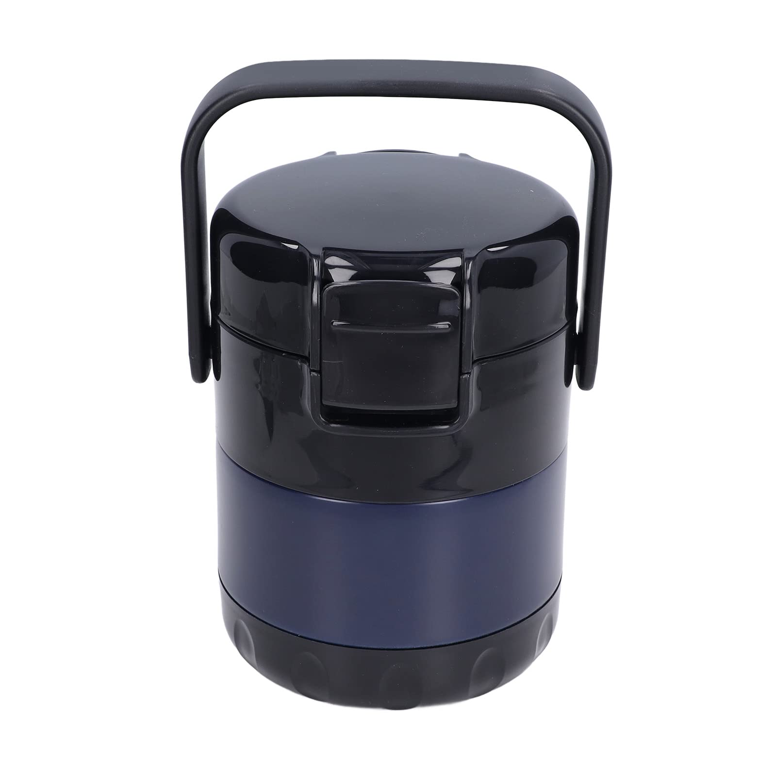 EMUKOEP Contenedores de Almuerzo Aislados de Acero Inoxidable de 1,9 L con Aislamiento Térmico para la Oficina Escolar, PP de Acero Inoxidable 304, tamaño: 7,5" X 6,1" X 2,0",9 L (Azul oscuro)