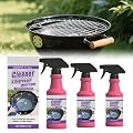 Fast-Acting Heavy-Duty Grill Degreaser Spray, BBQ Grill Cleaner Spray for Outdoor Grills, 120ml/4fl.0z BBQ Degreaser Cleaners Heavy Duty, for Burnt Food & Grease Kitchen Cleaner