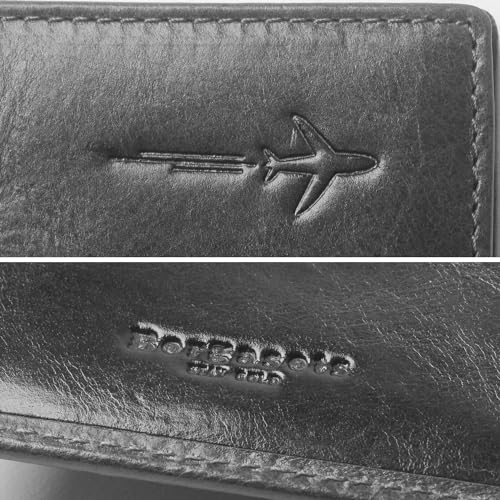 Image of Genuine Leather Passport Case, RFID Passport Cover with Credit Card Holder for Women and Men Family ID Travel