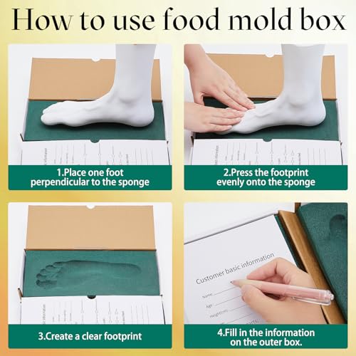 Kit de 2 sets para impresión de pie con caja de almacenamiento miniatura 4