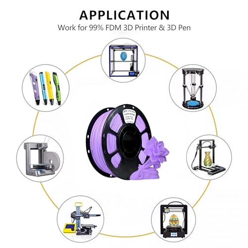 Image of iBOSS Matte PLA Plus Filament Lilac Purple 1KG, 1.75mm 3D Printer Filament Dimensional Accuracy + /- 0.02mm, 1kg Carboard Spool (2.2lbs) for Most FDM 3D Printers