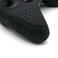 Vista 6 de CHINFAI Xbox One SX Controller Grip Skin Anti-Slip Silicone Protective Cover Case for Xbox 1 Controller with 4 Set Thumbstick Caps (Black)