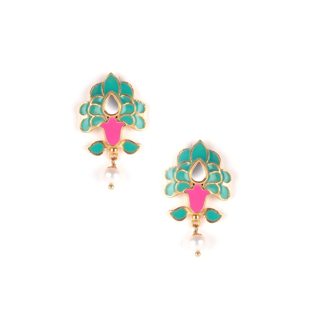 Shaya By Caratlane Sadi Gali Earrings In Gold Plated Brass For Women (B09Z89CPYX) Amazon Price History, Amazon Price Tracker