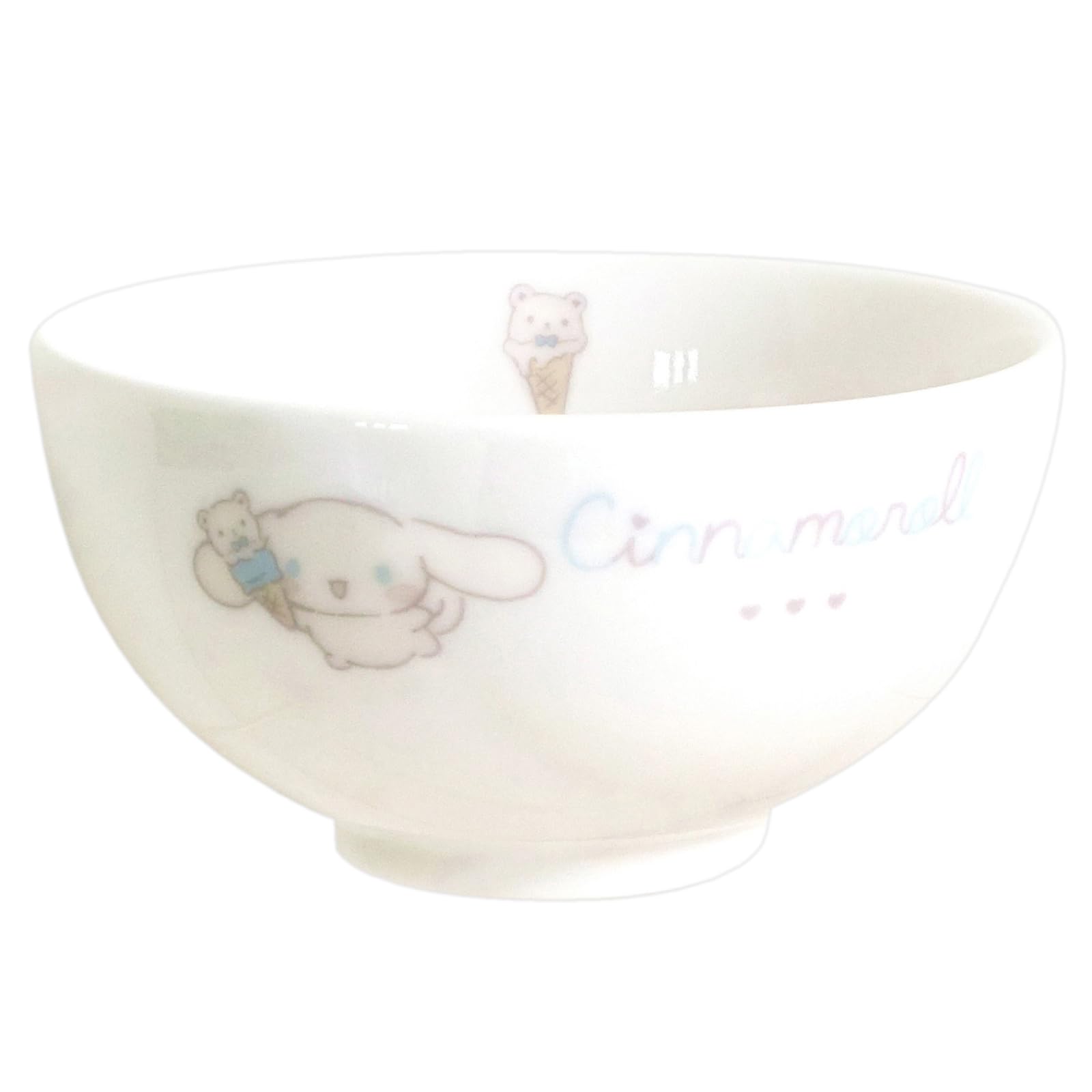 Sanrio 320150 Bol à riz à la cannelle, 10,5 x 5,5 cm, passe au micro-ondes et au lave-vaisselle, articles de personnage, vaisselle, produits divers, décontracté, naturel, fabriqué au Japon