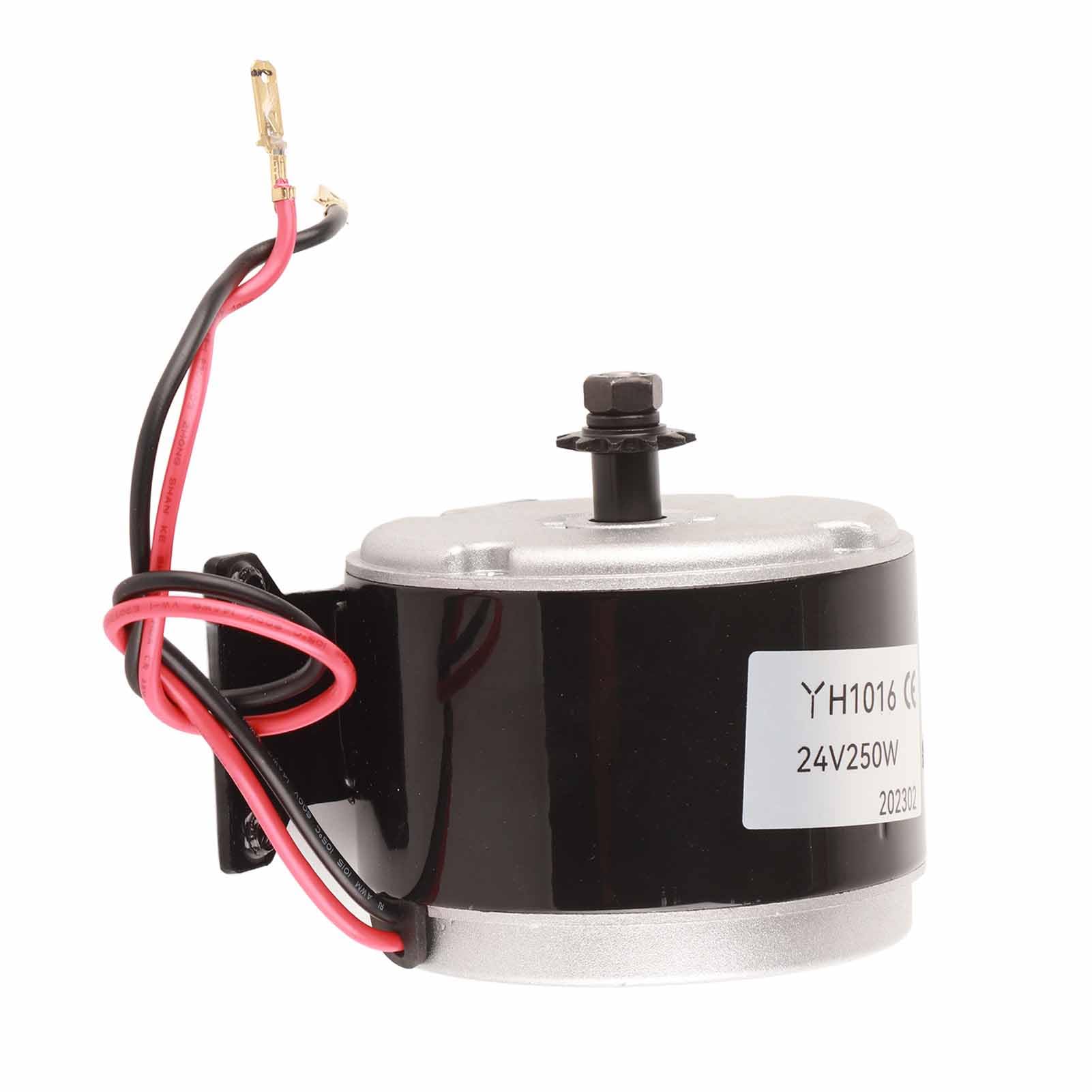 Motore Elettrico Spazzolato Ad Alta velocità 24V 250W 2750RPM Ideale per Fuoristrada Alluminio 1 Pezzo