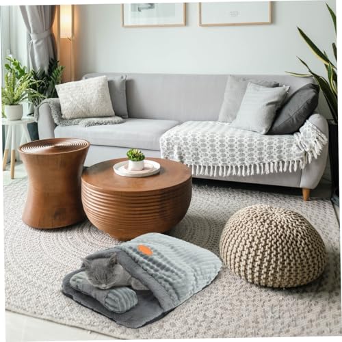 Nid pour chat confortable coton lit animaux de compagnie chaud - 6