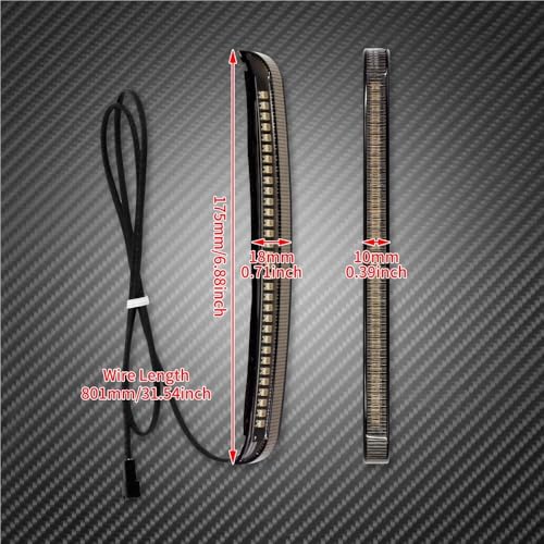 Luz de freno trasera con señal de giro ahumada para alforjas de moto Touring Electra 2014-2022 7