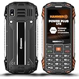 Hammer H Power Plus LTE Outdoor Téléphone Portable sans contrat, Batterie 4000 mAh, mémoire 128 Mo, RAM 64 Mo, écran IPS 2,8