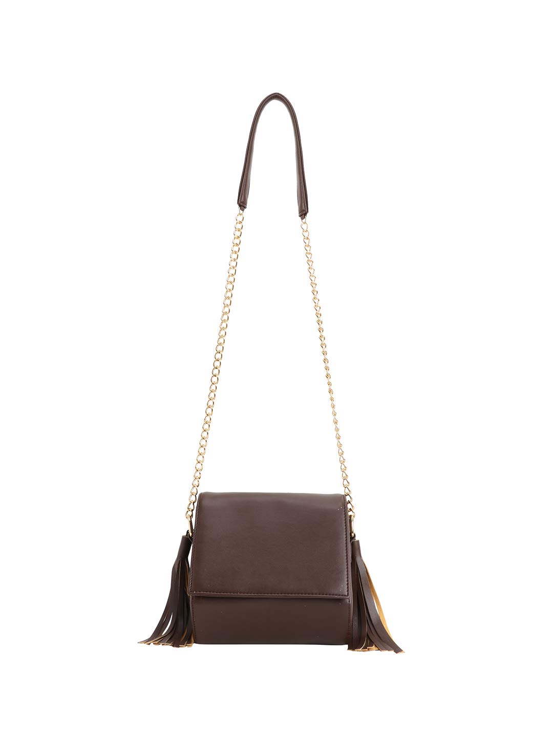 BagstopiaBrown Side Hangings Side Sling Bag