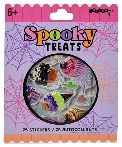 iscream Spooky Season Halloween Sweet Shop Treats Soft Puffy Gel 25-piece Sticker Pack