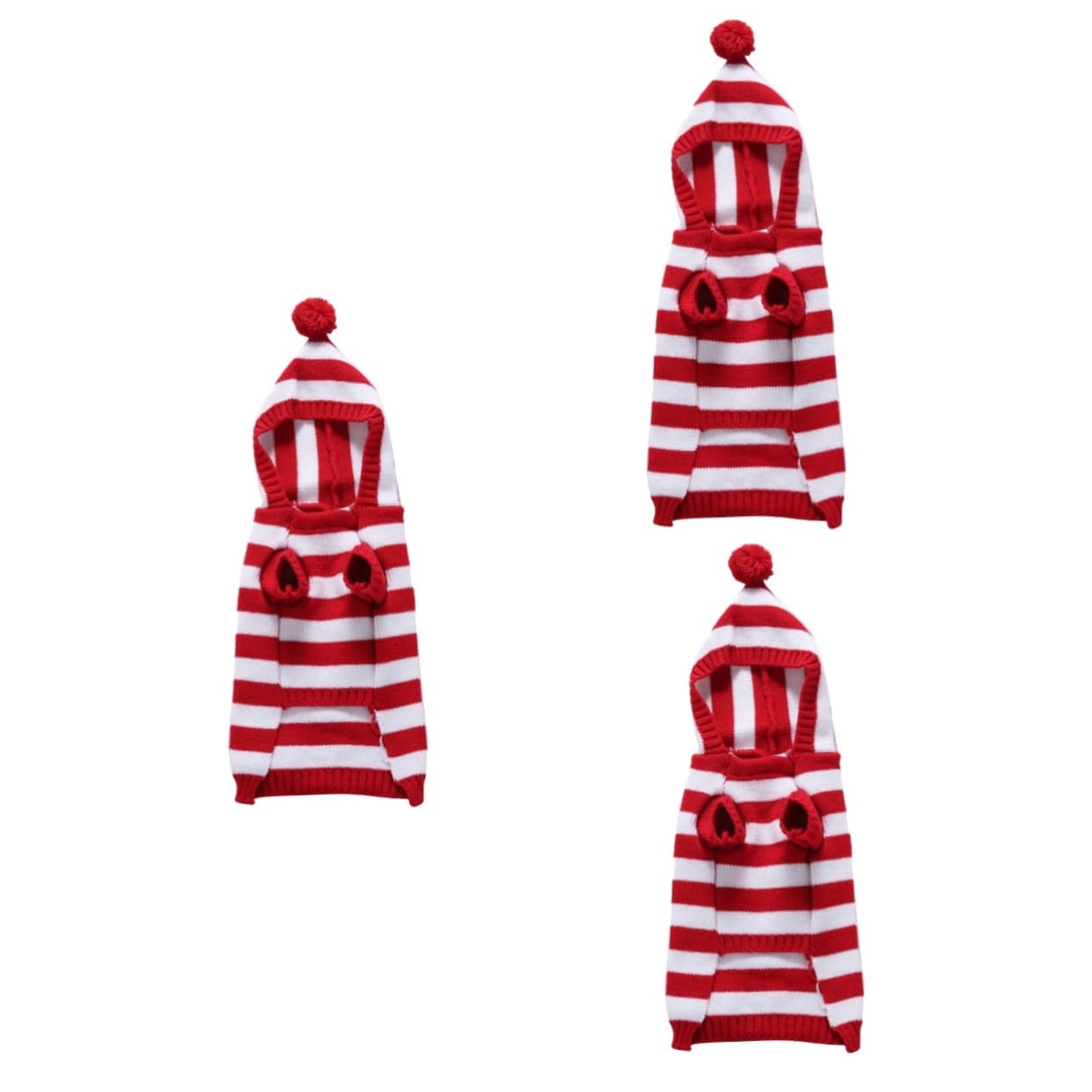 BESPORTBLE 3 Pz Maglione per Cani Lavorato a Maglia da Cucciolo Felpa con Cappuccio da Cucciolo Maglioncini Cane Maglioni Cane Vestaglia Arredamento Vestiti Cosplay per Cani Ondeggiare