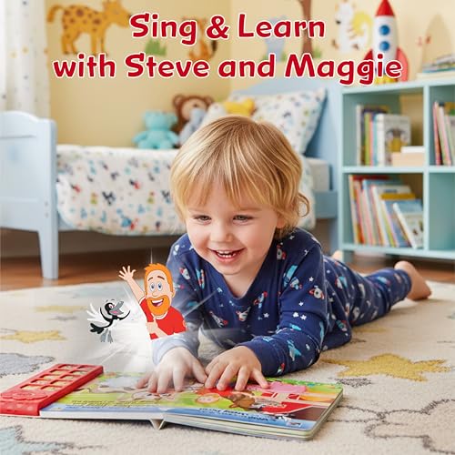 Image of Steve and Maggie Sound Book - Interactive Sing Along Books for Toddlers 10 Button Musical Learning Toys, Talking Books for Kids Educational Gifts for Boys & Girls (Farm Animals)