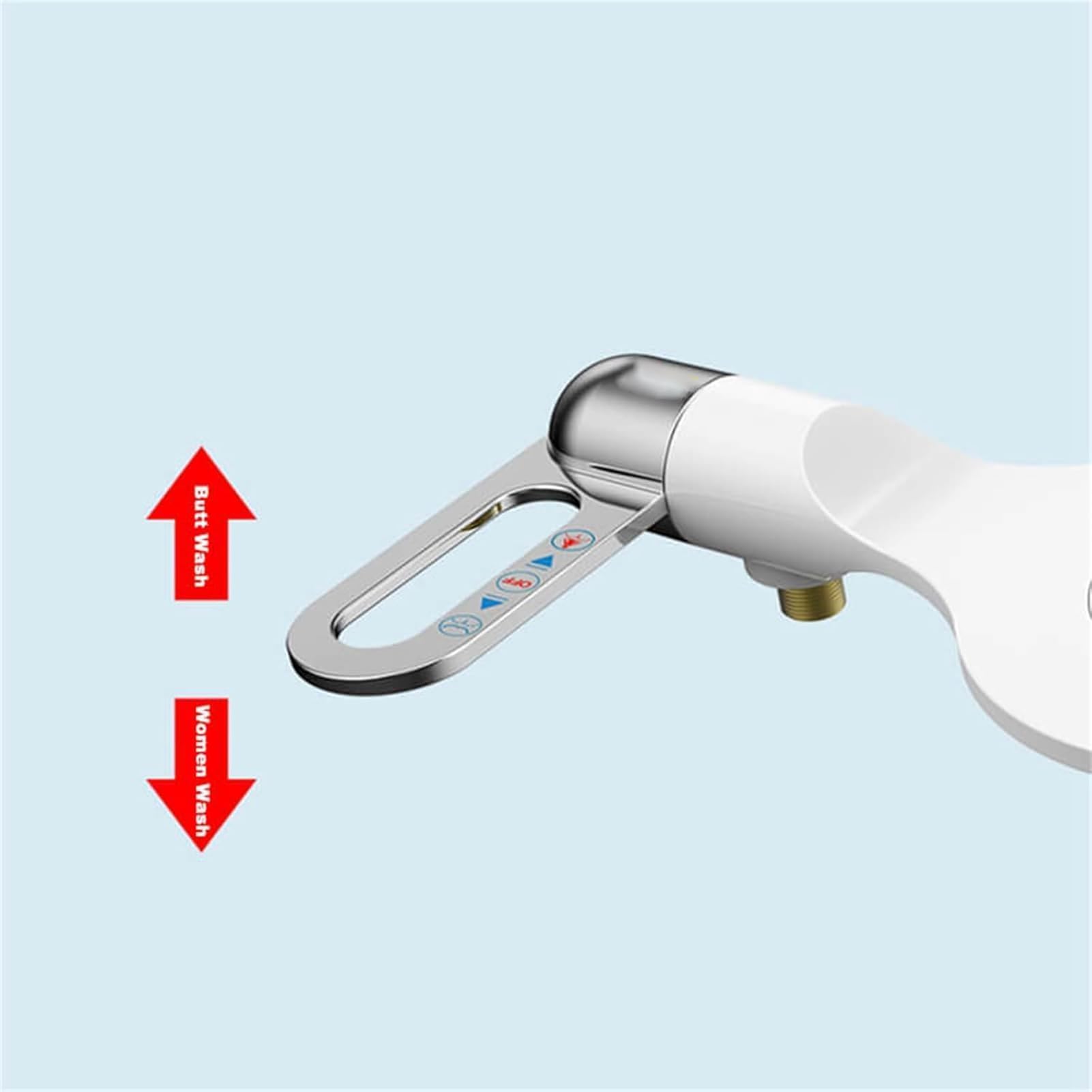 Bidé de inodoro Attacent de doble boquilla Nonctric agua dulce spray Easy Inll HygieBidet para máxima limpieza y limpieza