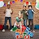 TUAHOO Tin Can Alley Dosenwerfen Kinder, Dosenwurfspiel für Kindergeburtstag Party Spiele Draußen Spielzeug Kinder Bowling Wurfspiel Gartenspiele mit 10 Blechdosen & 3 Wurfsäckchen
