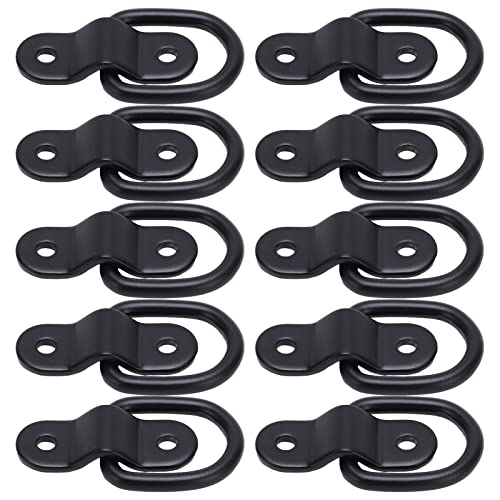CHICIRIS Ancore di Ancoraggio per Carichi Pesanti 10 Pezzi, Anello a D per Montaggio Superficiale Ad Alta Resistenza per Camion, Barche con Installazione Semplice, Comodo Punto di Ancoraggio,