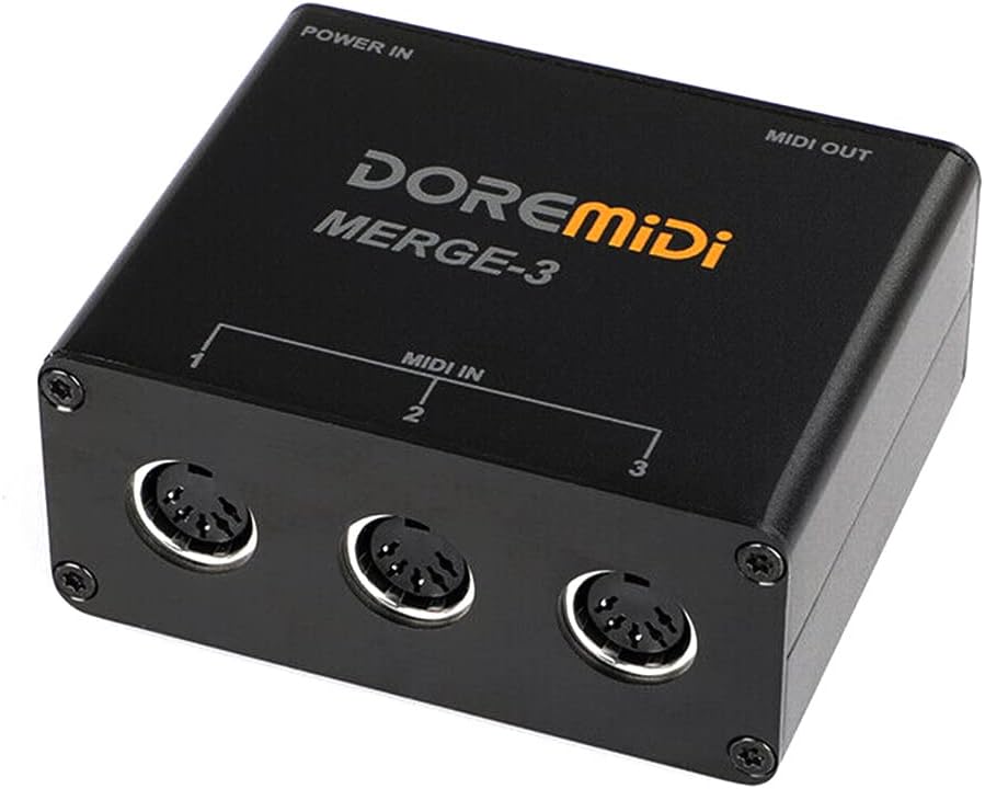 DOREMiDi MIDI Merge-3 MIDI Input 2 MIDI Output Support USB Power MERGE-3