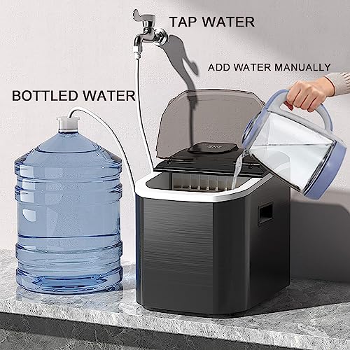 Máquina para hacer hielo con dispensador, tamaño ajustable miniatura 6