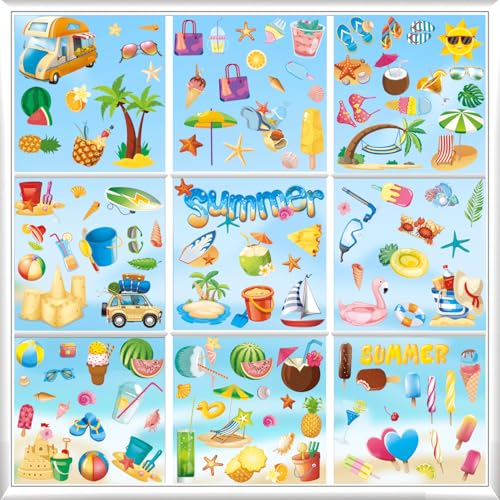 Pegatinas Anticolisión para Cristales Vinilo Adhesivo para Ventanas Previene Choques de Personas y Pájaros Adhesivos 9pcs Decoration sticker window Glass Double Side Flower window