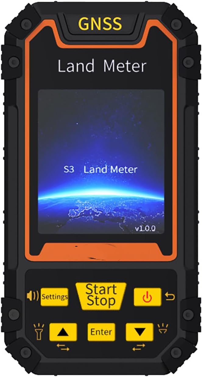 Equipo De Topografía De Medición De Tierra GPS De Mano: Herramienta Recargable De Alta Precisión para La Medición De Distancia del área del Lago De Minería De Montaña De Tierras De Cultivo