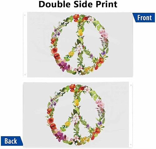 Miniatura 9 de Yekiua Bandera temática de Pascua de 3 x 5 pies orejas de conejo al aire libre mariposas huevos coloridos flores de hierba rayos de sol de