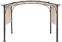 Ontheway Pergola Replacement Canopy Cover 80x205 Inch Beige - Waterproof UV-Resistant 300D Oxford for L-PG080PST