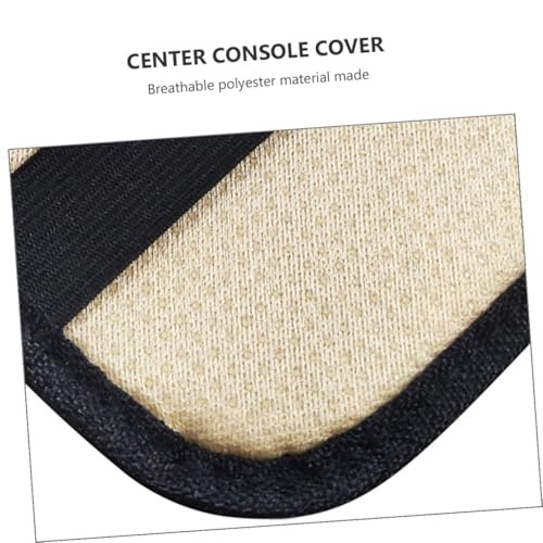 ZUNOXAZ 車用通気性アームレストカバー 四季対応 センターコンソールパッド ブラック ホワイト 快適クッション 保護カバー 軽自動車対応