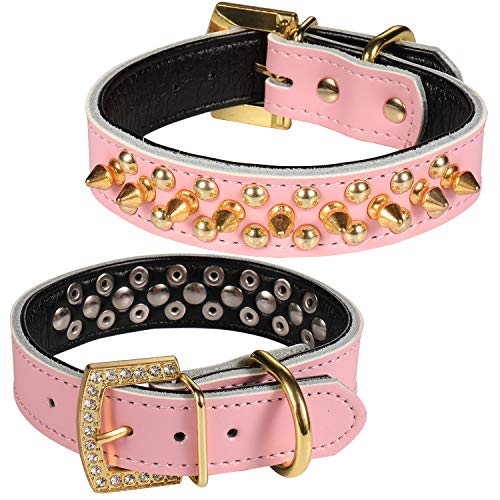LOVPE Strass-Halsband Für Hunde & Katzen – Weiches Wildleder, Verstellbar, Mit D-Ring Für Marke & Leine