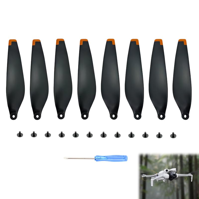 Hélices 6030 para Drones dji Mini 4 Pro y Mini 3 Pro, Aspas de Reemplazo, Diseño Ligero y Compacto para un Vuelo Silencioso, Instalación Fácil con Tornillos y Destornillador Incluidos