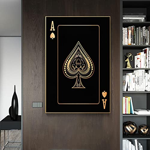 Impression sur Toile As de Pique Style Abstrait Chic