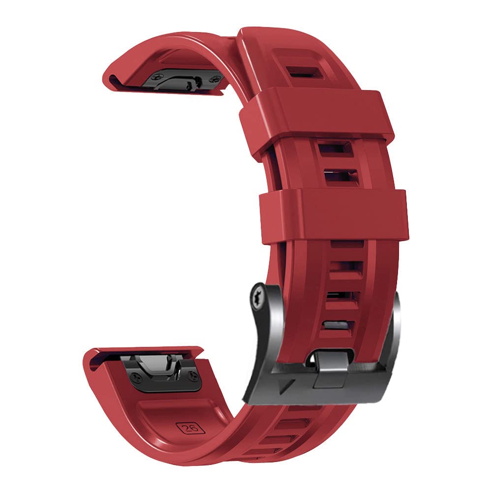 Correa de silicona de ajuste rápido para Garmin Fenix 3 y 3HR 26mm 8