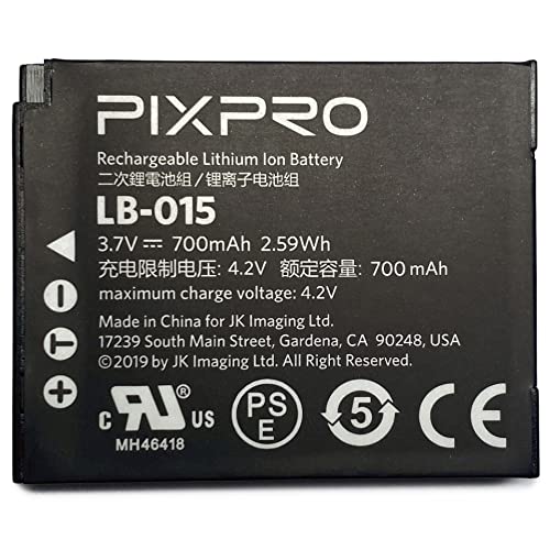 Kodak Pixpro LB-015 Batterie Appareil Photo WPZ2 Lithium