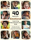 40 Realistic Emotions Flashcard for Kids Ages 3–8: Social Emotional Learning Cards with Real Child Photos for Preschoolers, Students, and Therapy to Identify Feelings, and Improve Communication