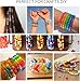 5 Boxes Bracelet Making Kit Pony Beads, 96 Colors 6x9mm 3500Pcs Kandi Rave Beads for Bracelets Friendship Plastic Bead with 800Pcs Letter Bead Arts and Crafts for Kids Adults Keychain Jewelry Making