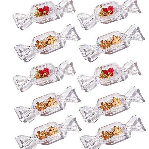 Chytaii Mini Boîte de Rangement Forme de Bonbons Presentoir Boucle D'oreille pour Boucle D'oreille Anneau Et Collier Accessoires Cadeaux Aux Filles Femmes