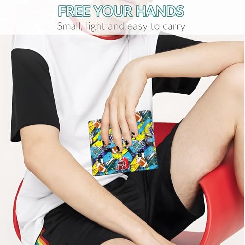 Image of EXXBYELI Boys Wallets Football Leather Wallets Credit Id Card Cash Holder Black Rfid Blocking Zipper Cute Cool Funny Aesthetic Wallets With Coin Pocket Id Window Teen Wallets for Boys Teenager Wallet