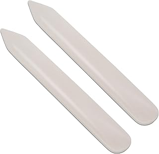 DEEDYGO 2 PCS Genuine Bone Folder Scoring Folding Creasing Paper Creaser Crafting Tool for Origami, Scrapbooking, Bookbinding, Card Making, Leather Crafts & DIY Handmade