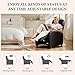 Sweetcrispy Massage Recliner Chair for Adults, Adjustable Home Theater Seating with Lumbar Support for Living Room, Modern Fabric Reclining, Black