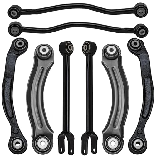 Image of Detroit Axle - Rear Control Arms Kit for Chrysler 300 Dodge Challenger Charger Magnum Upper and Lower Forward Rearward Control Arms Replacement