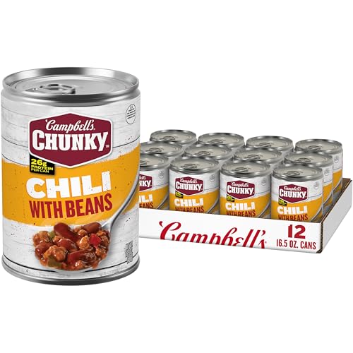 Campbell’s Chunky Chili With Beans, 16.5 oz Can (12 Pack)