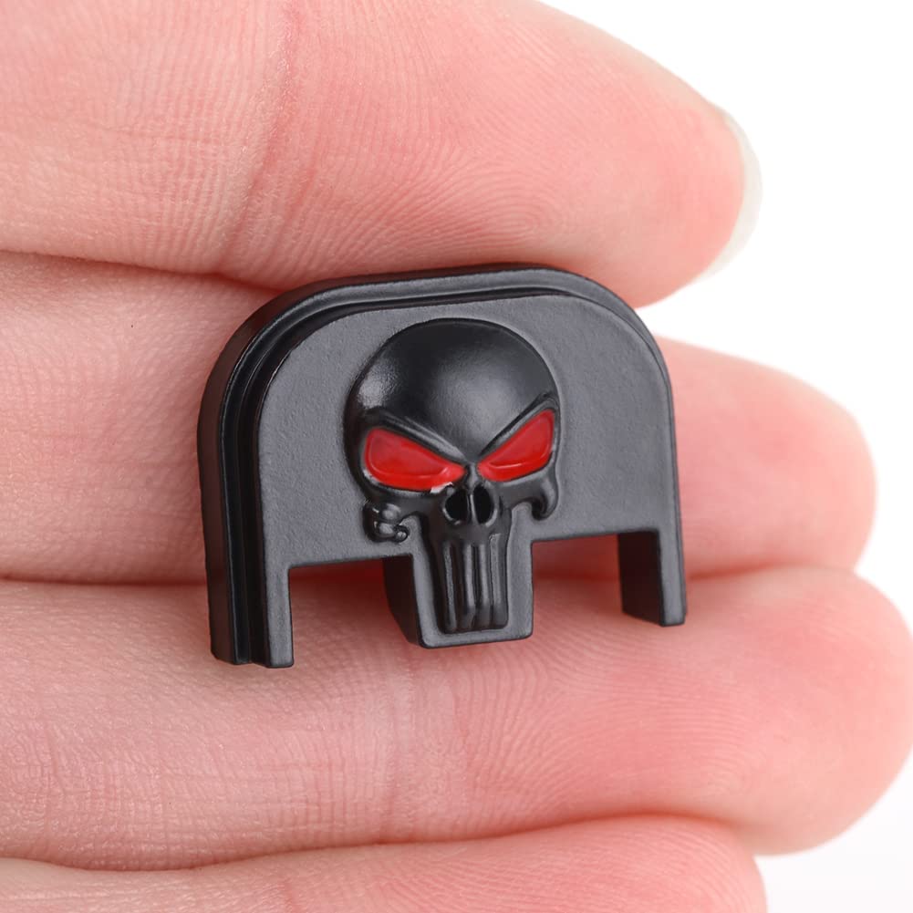 Rowe Tactical Rear Slide Cover Plate For Glock Gen 1-5 - Black No Step On Snek Design