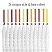 Shuttle Art 26 Colors Skin Tone & Hair Dual Tip Alcohol Based Art Markers, Permanent Marker Pens Double Ended with Fine Bullet and Chisel Point Tips Perfect for Face, Flesh, Manga, Portrait, Sketch