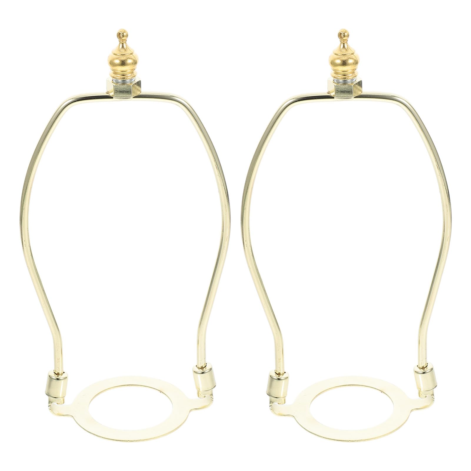 PRETYZOOM 2pcs Lamp Harp Kit Finial for Lamp Shade Holder Bracket Lampshade Installation Support Hardware