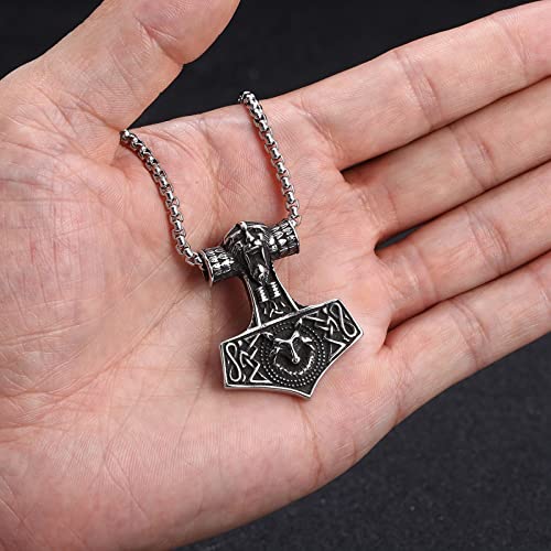 Collier viking d'exception et son pendentif pirate aux détails rétro ciselés - 4