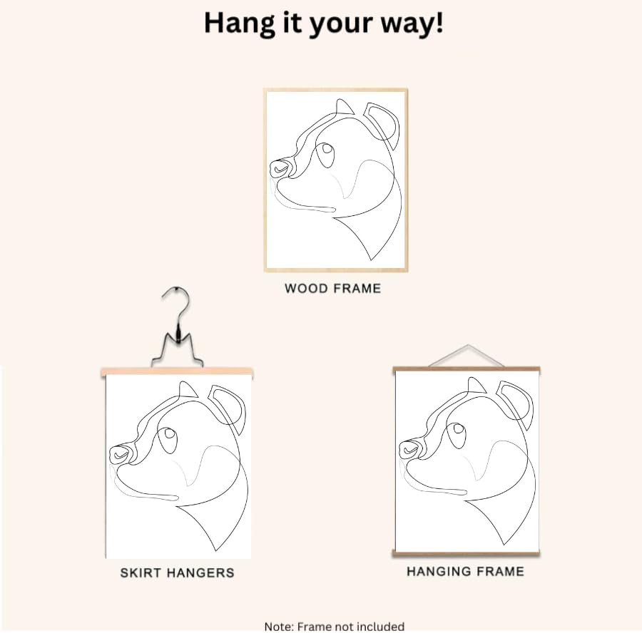 Miniatura 4 de Summit Designs Póster de Pitbull, arte de pared de Pitbull, decoración de perro Pitbull, decoración de habitación de Pitbull, decoración de la casa